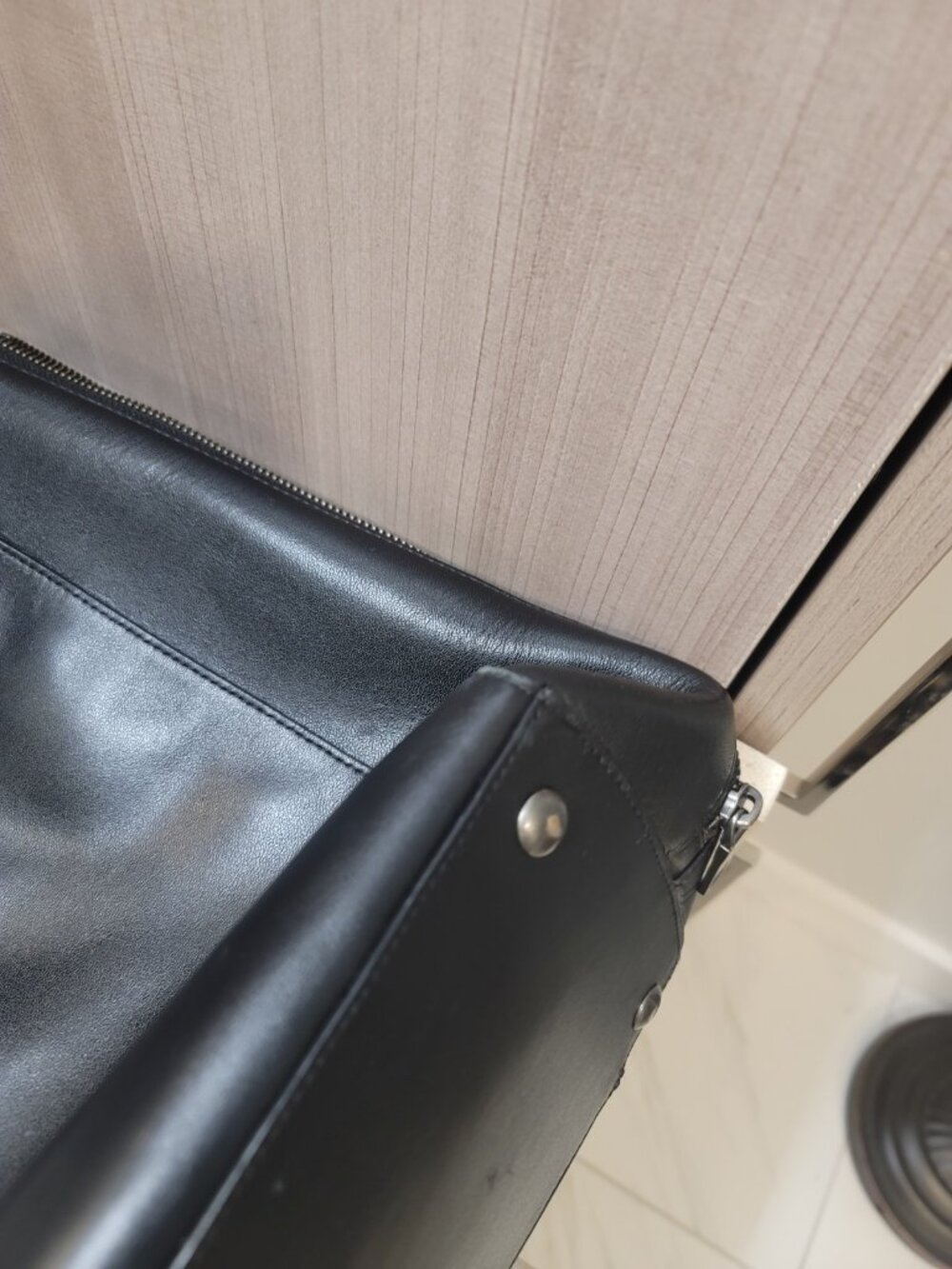 Coach Taylor 32824 Black Leather Large Tote Shoulder Bag Satchel $598 - Picture 10 of 12